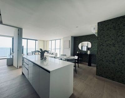 Spectacular panoramic ocean view at The O condo